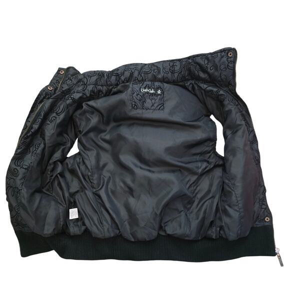 Cruel Girl  Black Filagree Hooded (Removable Hood) Women's Vest Jacket M - Picture 4 of 6